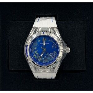 TechnoMarine Cruise Dream Unisex Watch  40mm Blue Face/White Strap - TM125007